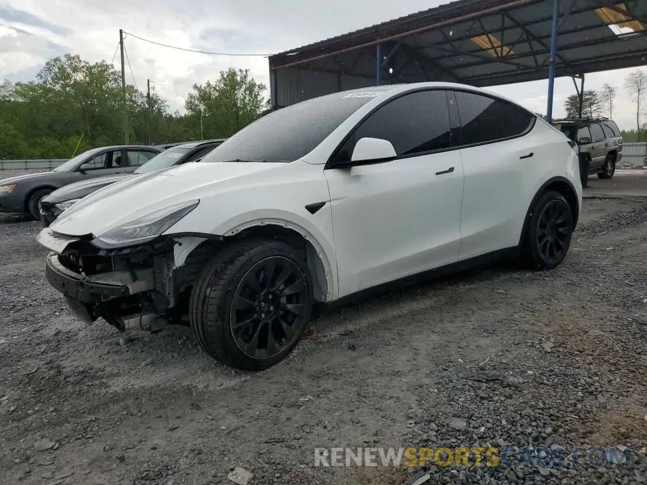 1 Photograph of a damaged car 7SAYGDEE8NF368061 TESLA MODEL Y 2022