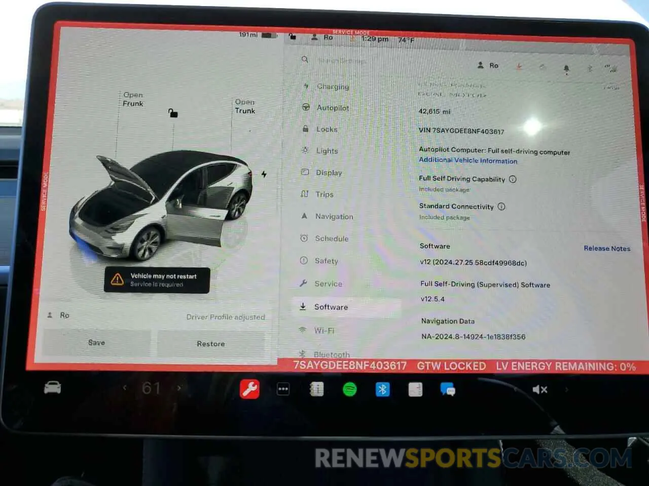 9 Photograph of a damaged car 7SAYGDEE8NF403617 TESLA MODEL Y 2022