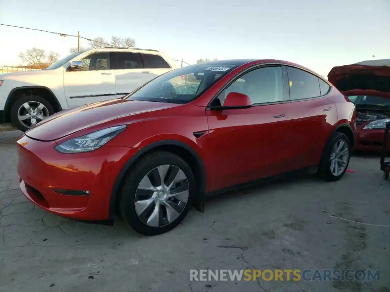 1 Photograph of a damaged car 7SAYGDEE8NF437220 TESLA MODEL Y 2022