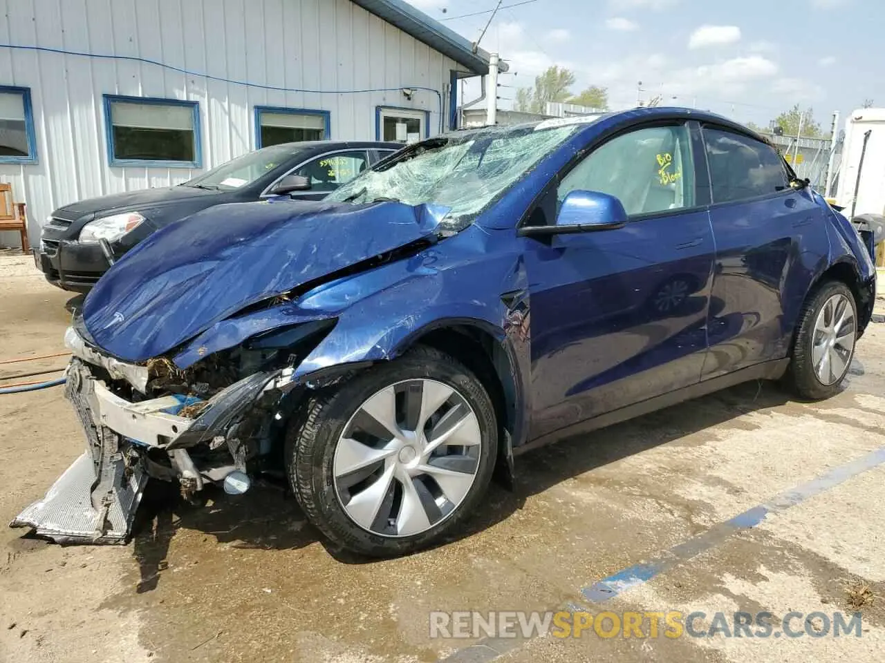 1 Photograph of a damaged car 7SAYGDEE8NF447410 TESLA MODEL Y 2022