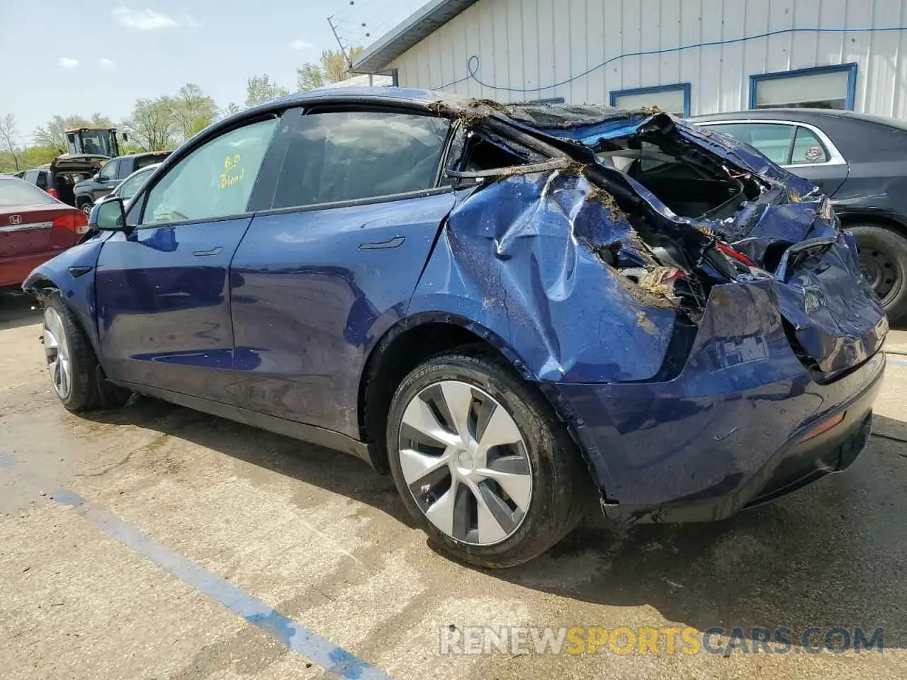 2 Photograph of a damaged car 7SAYGDEE8NF447410 TESLA MODEL Y 2022