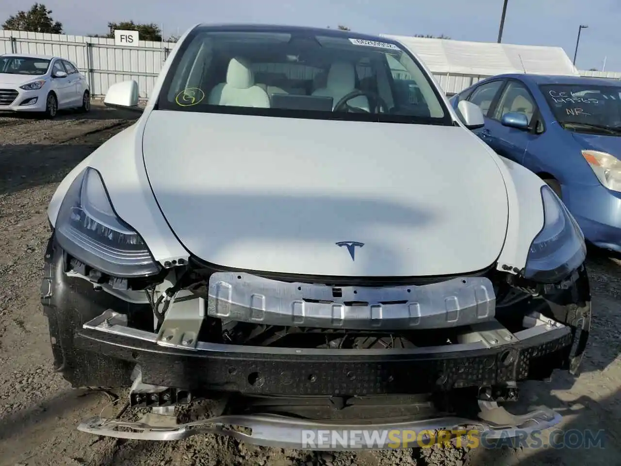 7 Photograph of a damaged car 7SAYGDEE8NF461260 TESLA MODEL Y 2022