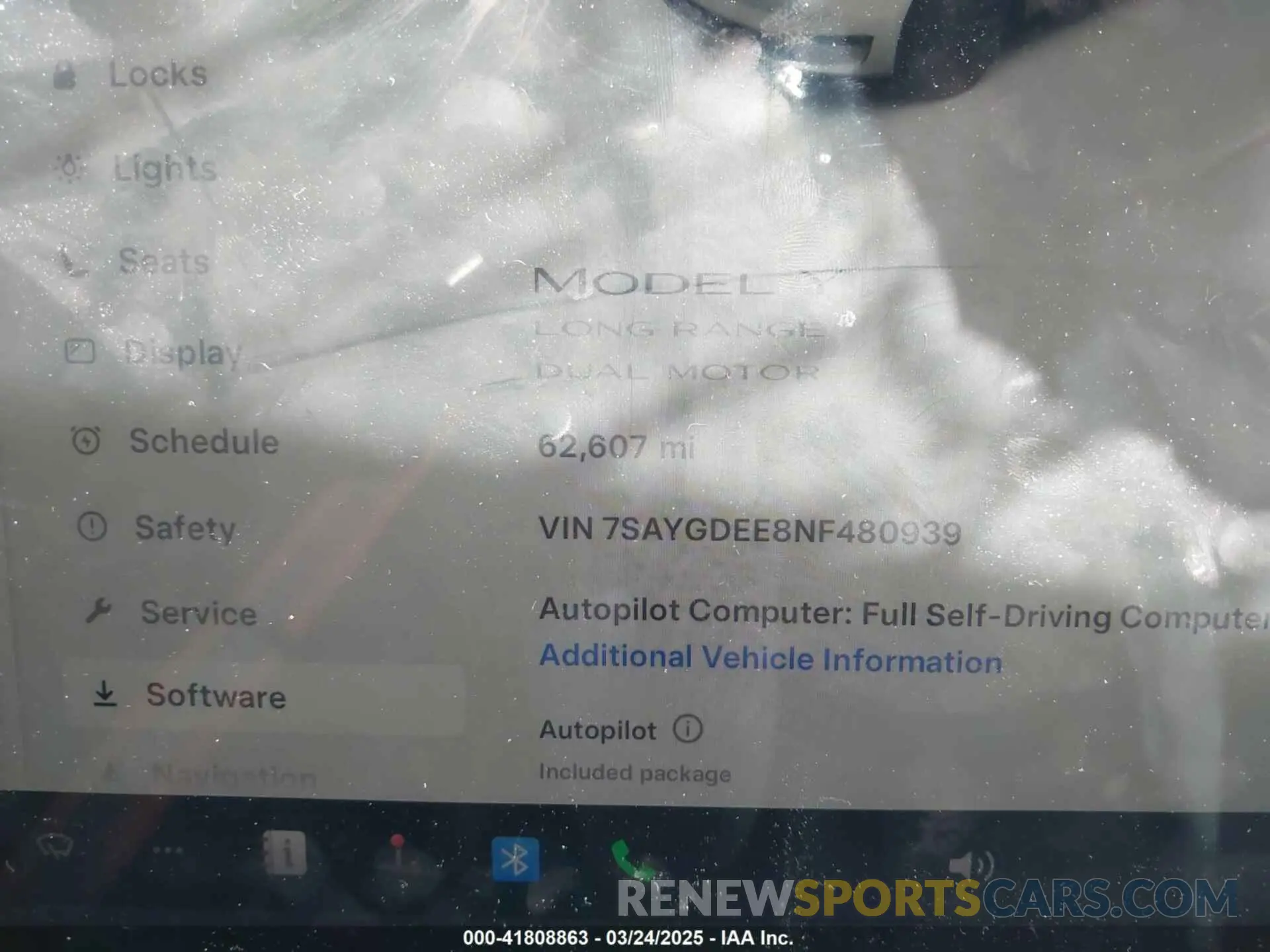 7 Photograph of a damaged car 7SAYGDEE8NF480939 TESLA MODEL Y 2022