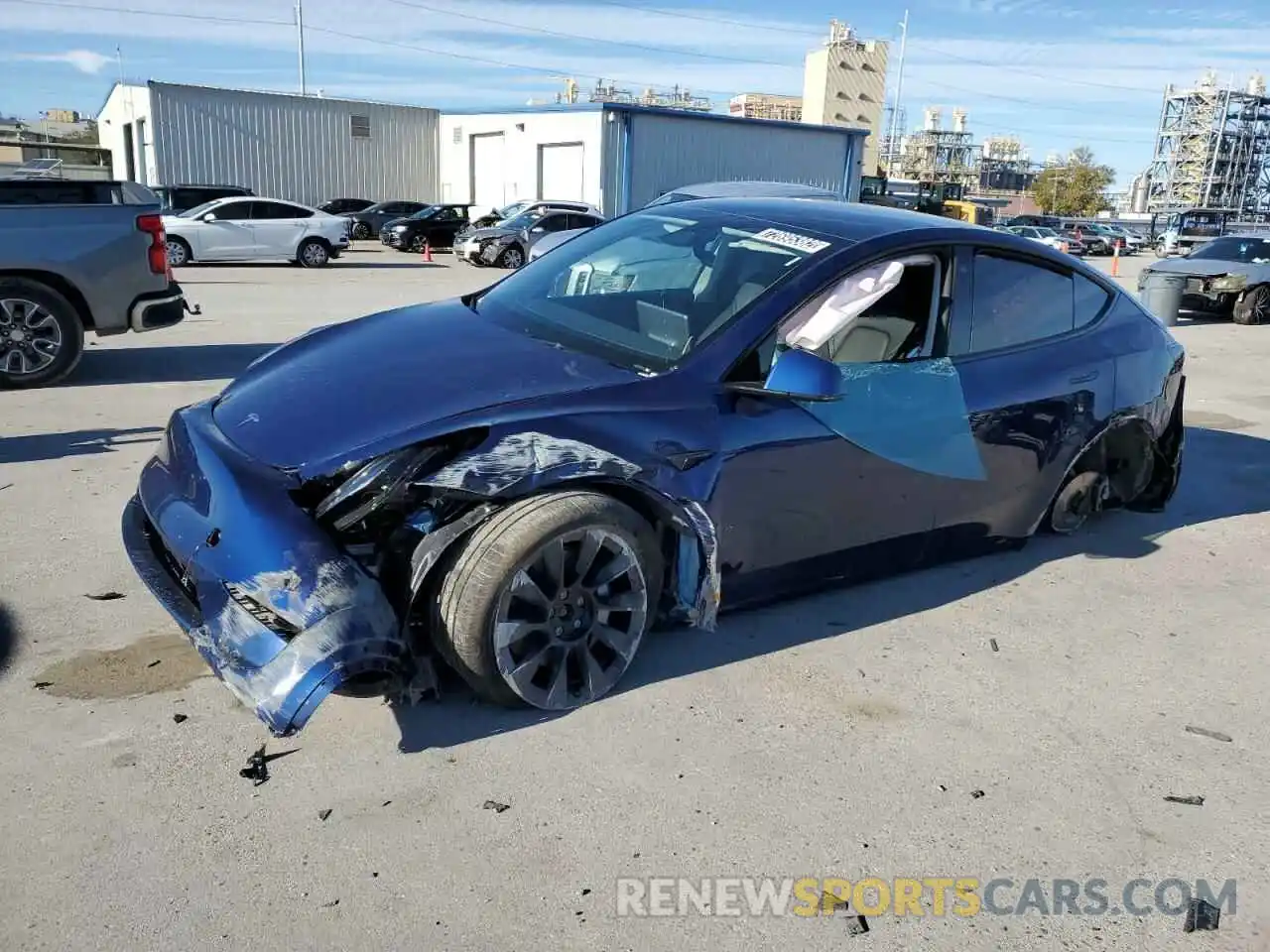 1 Photograph of a damaged car 7SAYGDEE8NF481041 TESLA MODEL Y 2022