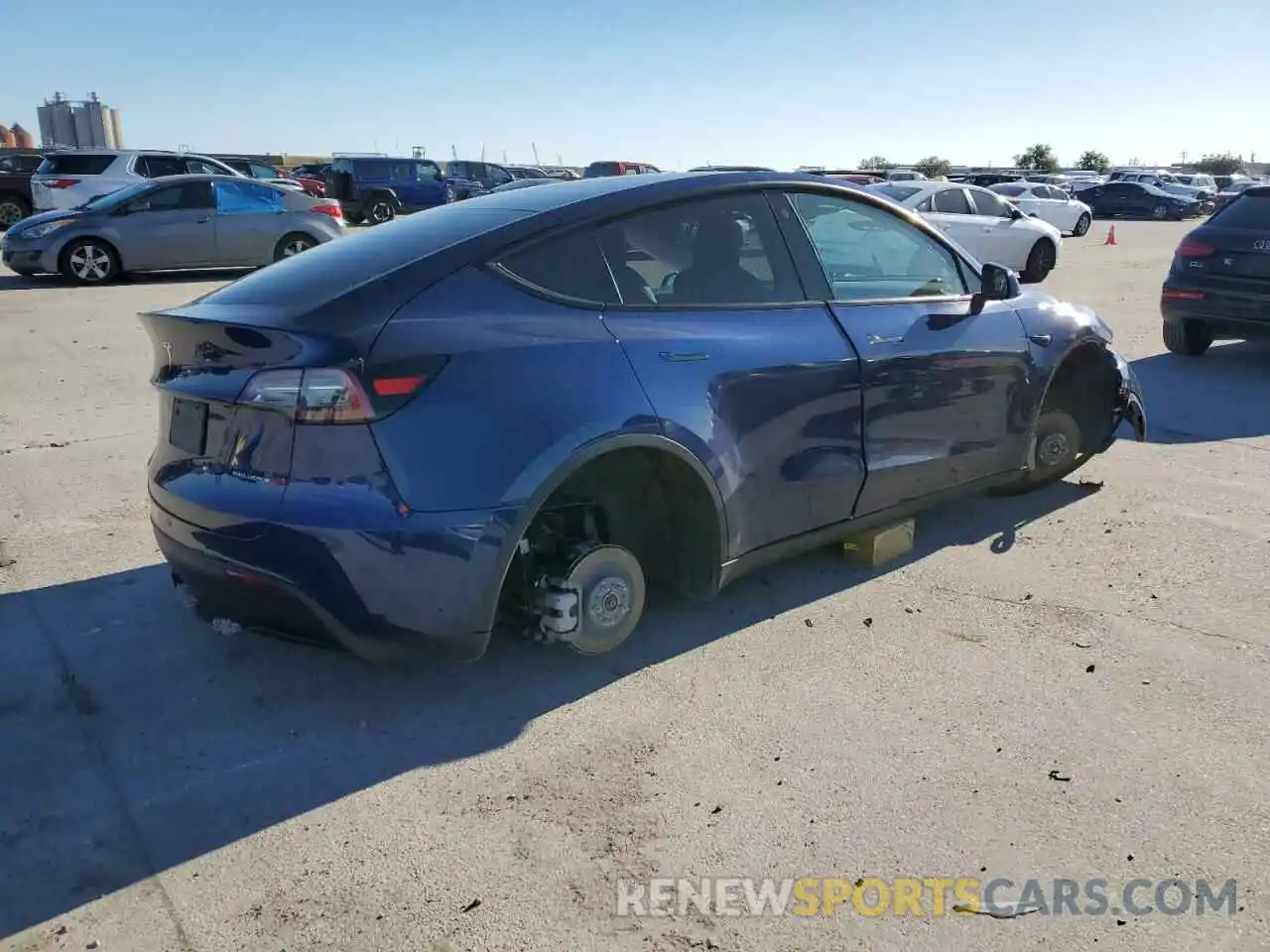 3 Photograph of a damaged car 7SAYGDEE8NF481041 TESLA MODEL Y 2022