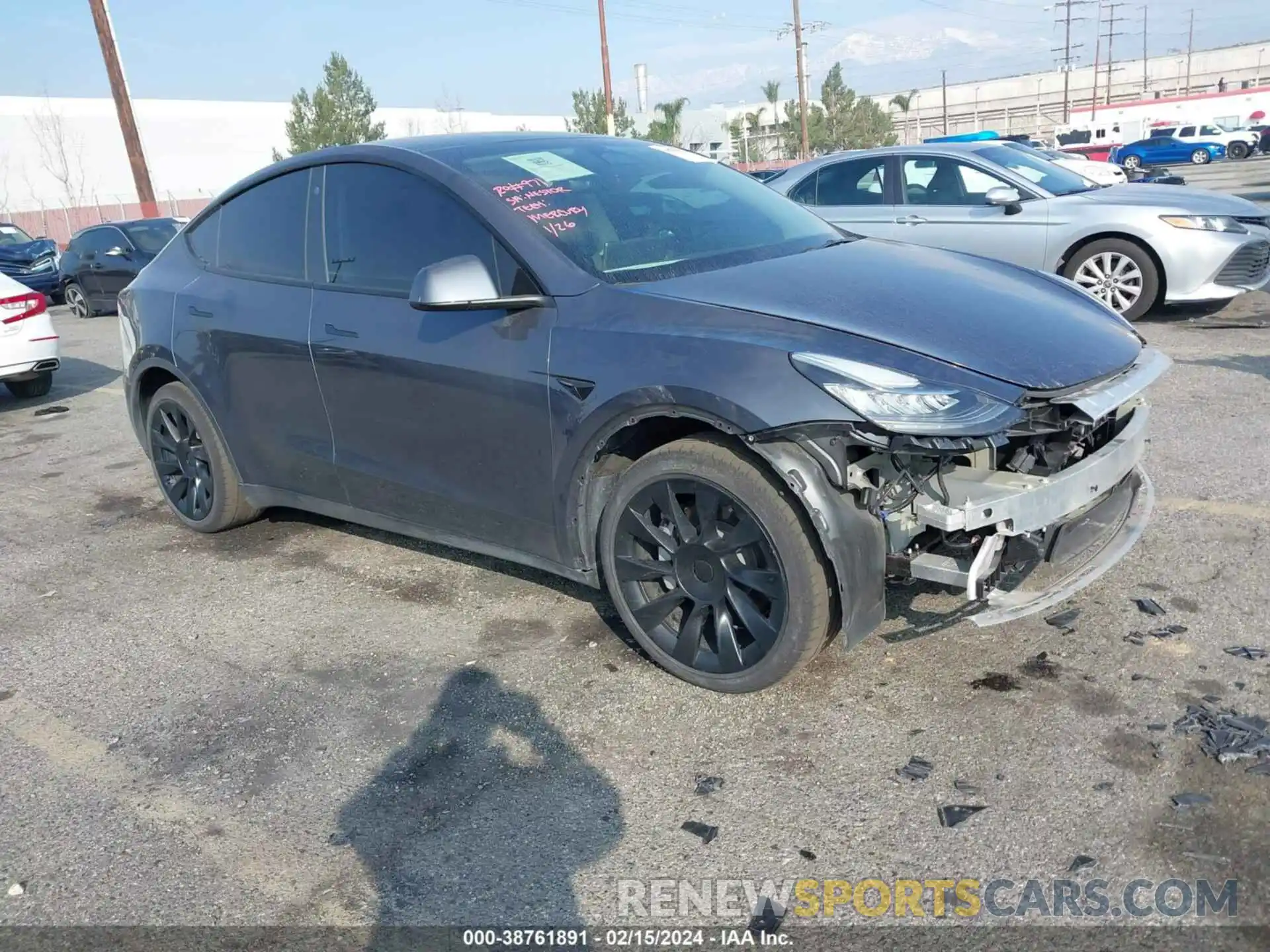 1 Photograph of a damaged car 7SAYGDEE8NF481380 TESLA MODEL Y 2022