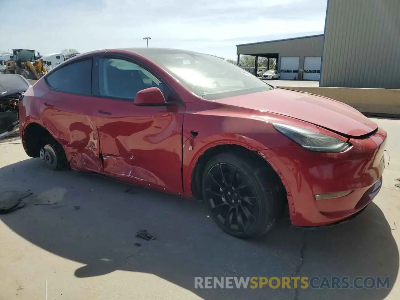 4 Photograph of a damaged car 7SAYGDEE8NF481444 TESLA MODEL Y 2022