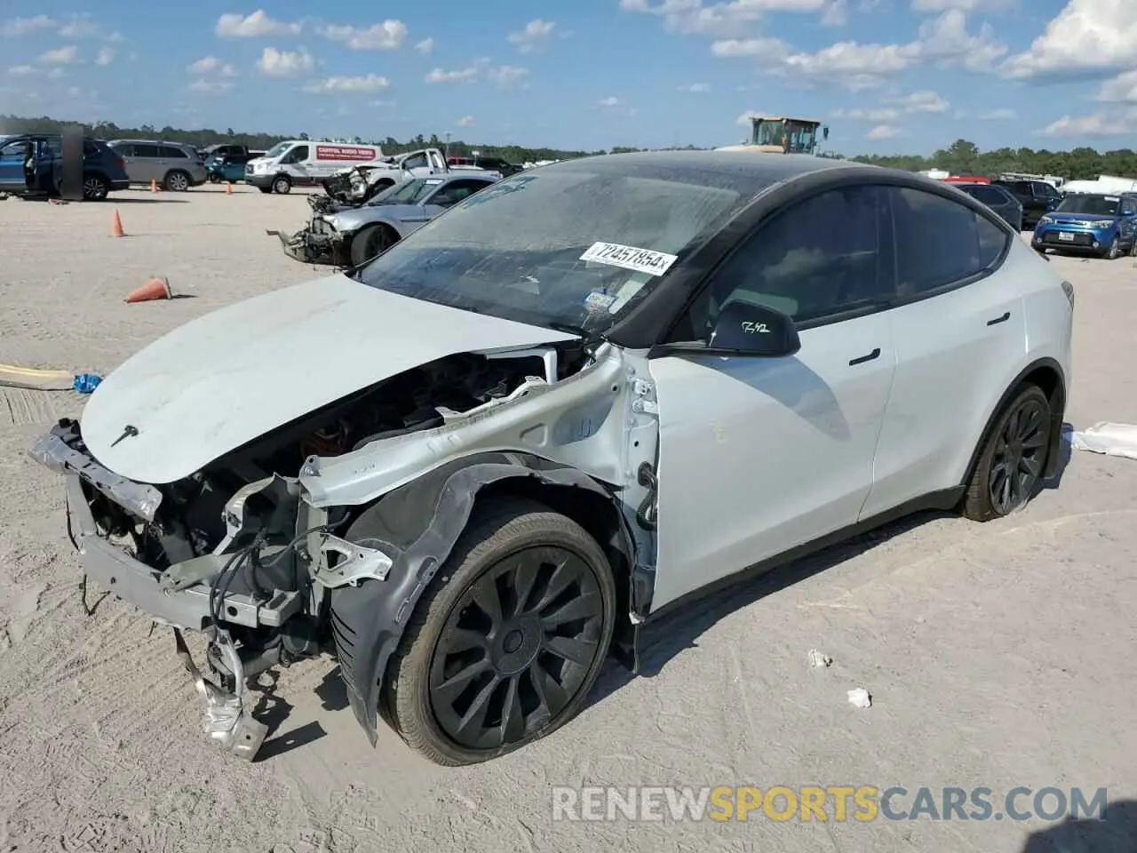 1 Photograph of a damaged car 7SAYGDEE8NF511039 TESLA MODEL Y 2022