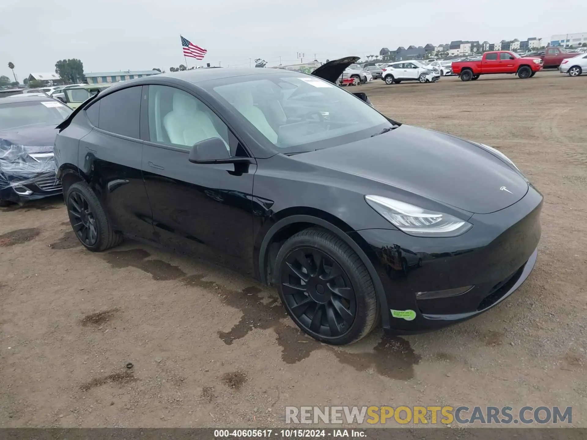 1 Photograph of a damaged car 7SAYGDEE8NF513339 TESLA MODEL Y 2022