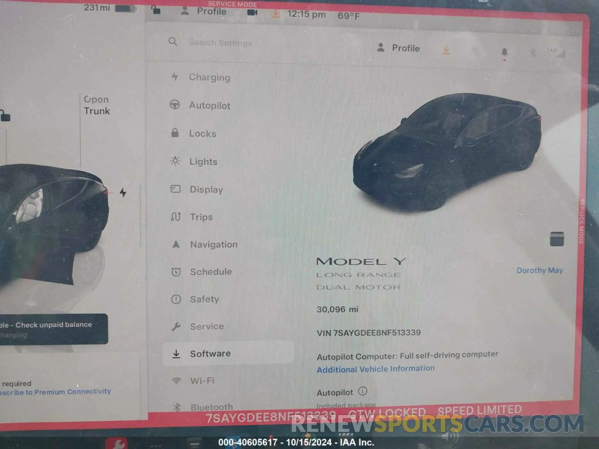 7 Photograph of a damaged car 7SAYGDEE8NF513339 TESLA MODEL Y 2022