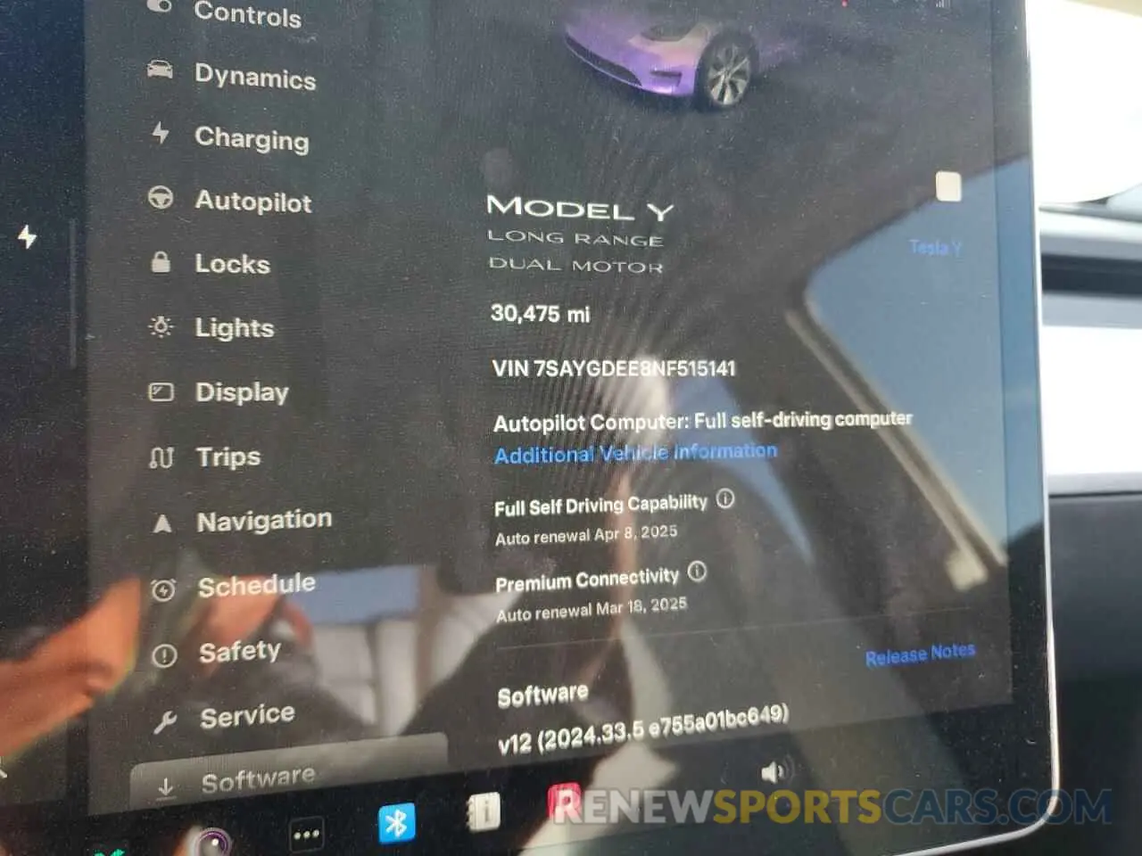 9 Photograph of a damaged car 7SAYGDEE8NF515141 TESLA MODEL Y 2022