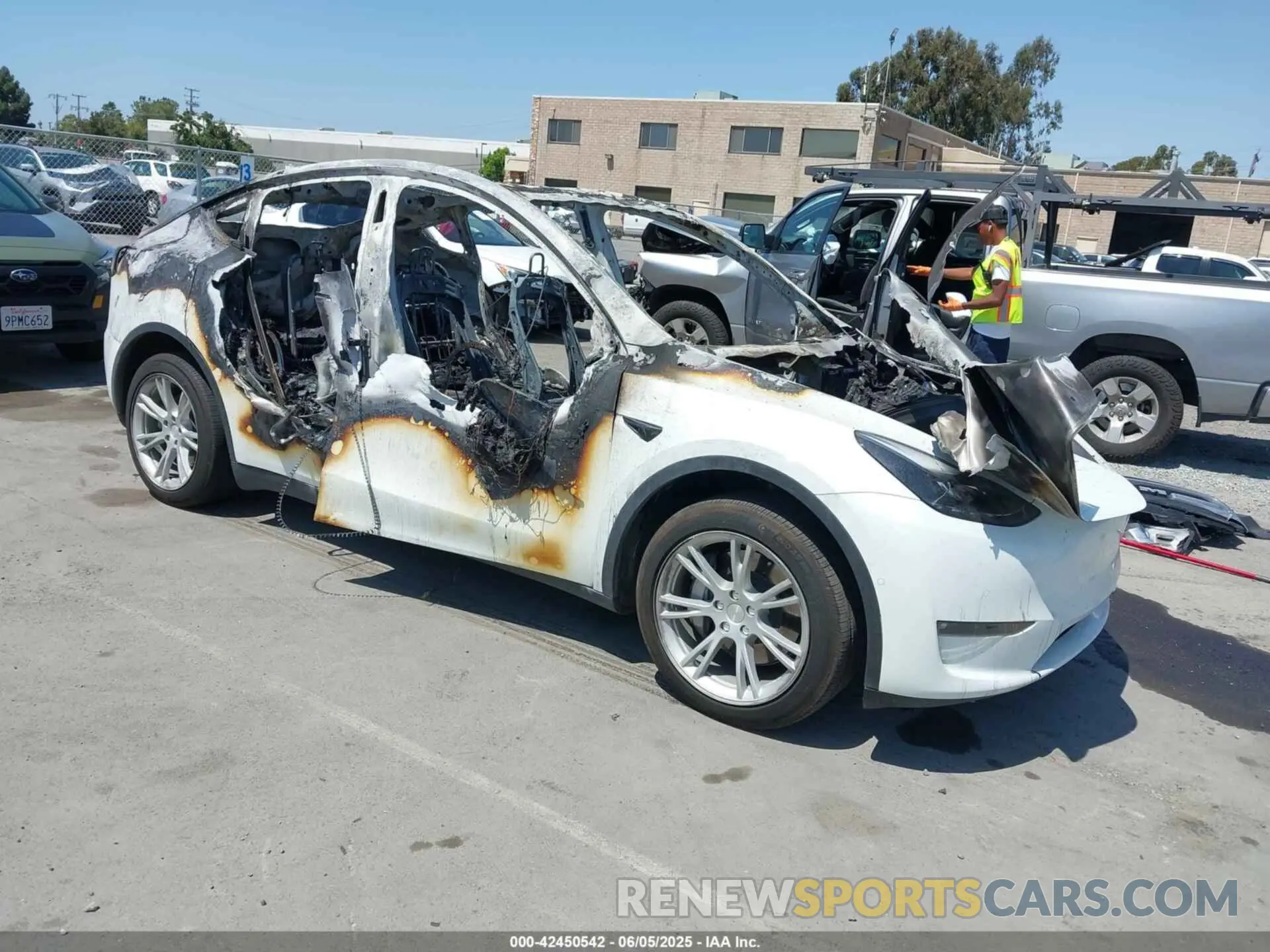 1 Photograph of a damaged car 7SAYGDEE8NF543277 TESLA MODEL Y 2022