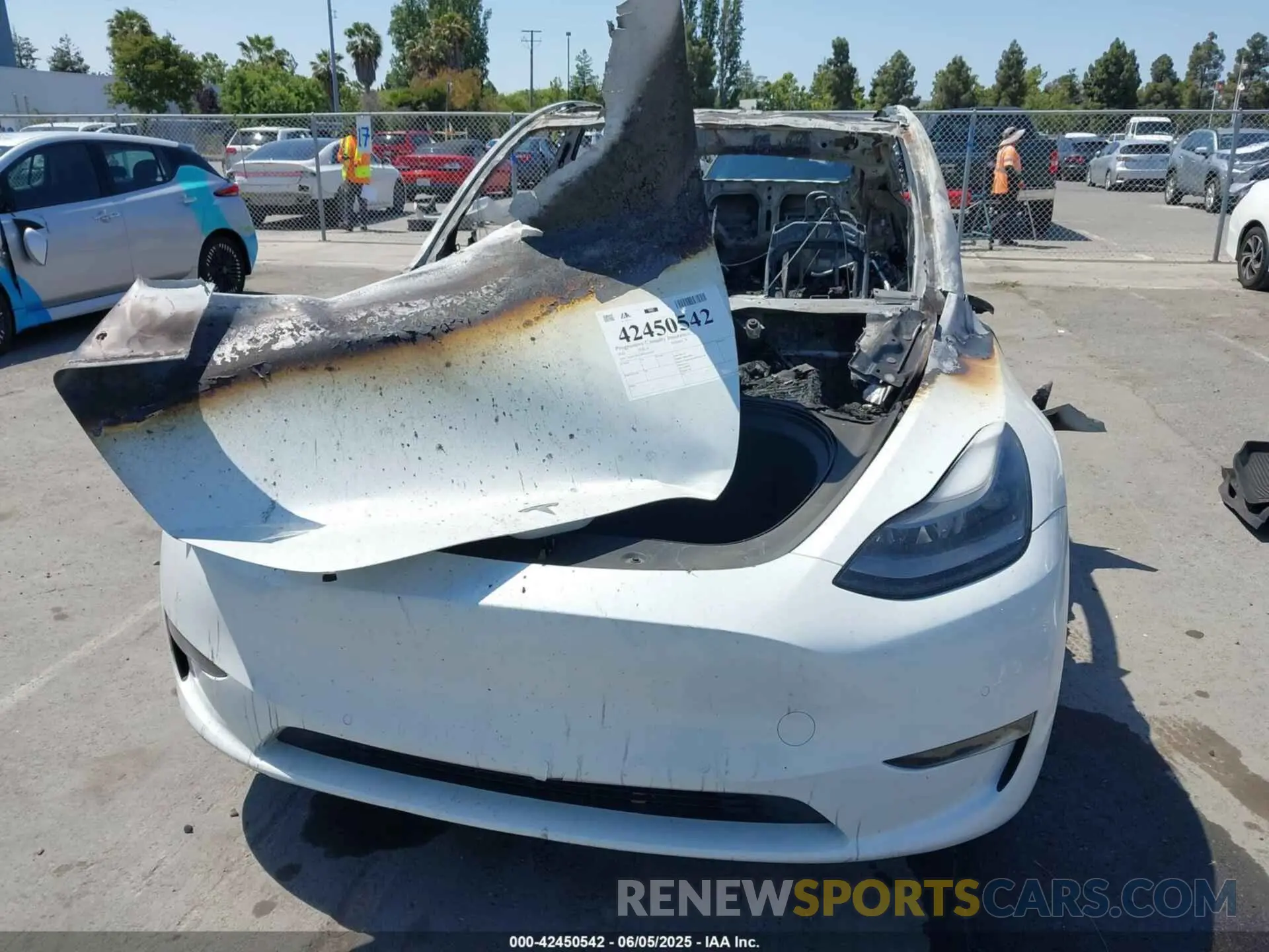 6 Photograph of a damaged car 7SAYGDEE8NF543277 TESLA MODEL Y 2022