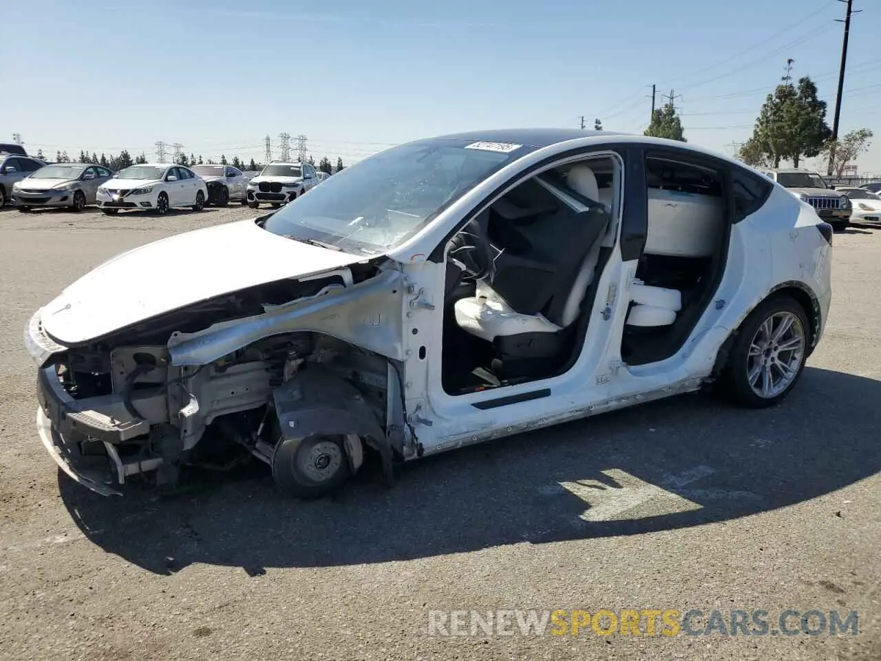 1 Photograph of a damaged car 7SAYGDEE8NF551850 TESLA MODEL Y 2022