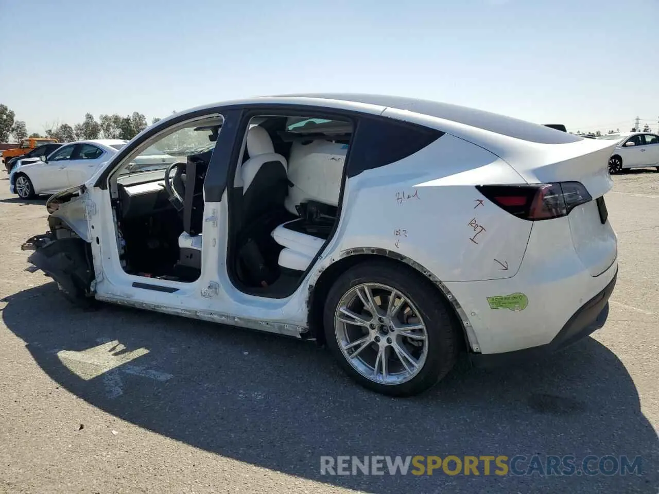 2 Photograph of a damaged car 7SAYGDEE8NF551850 TESLA MODEL Y 2022