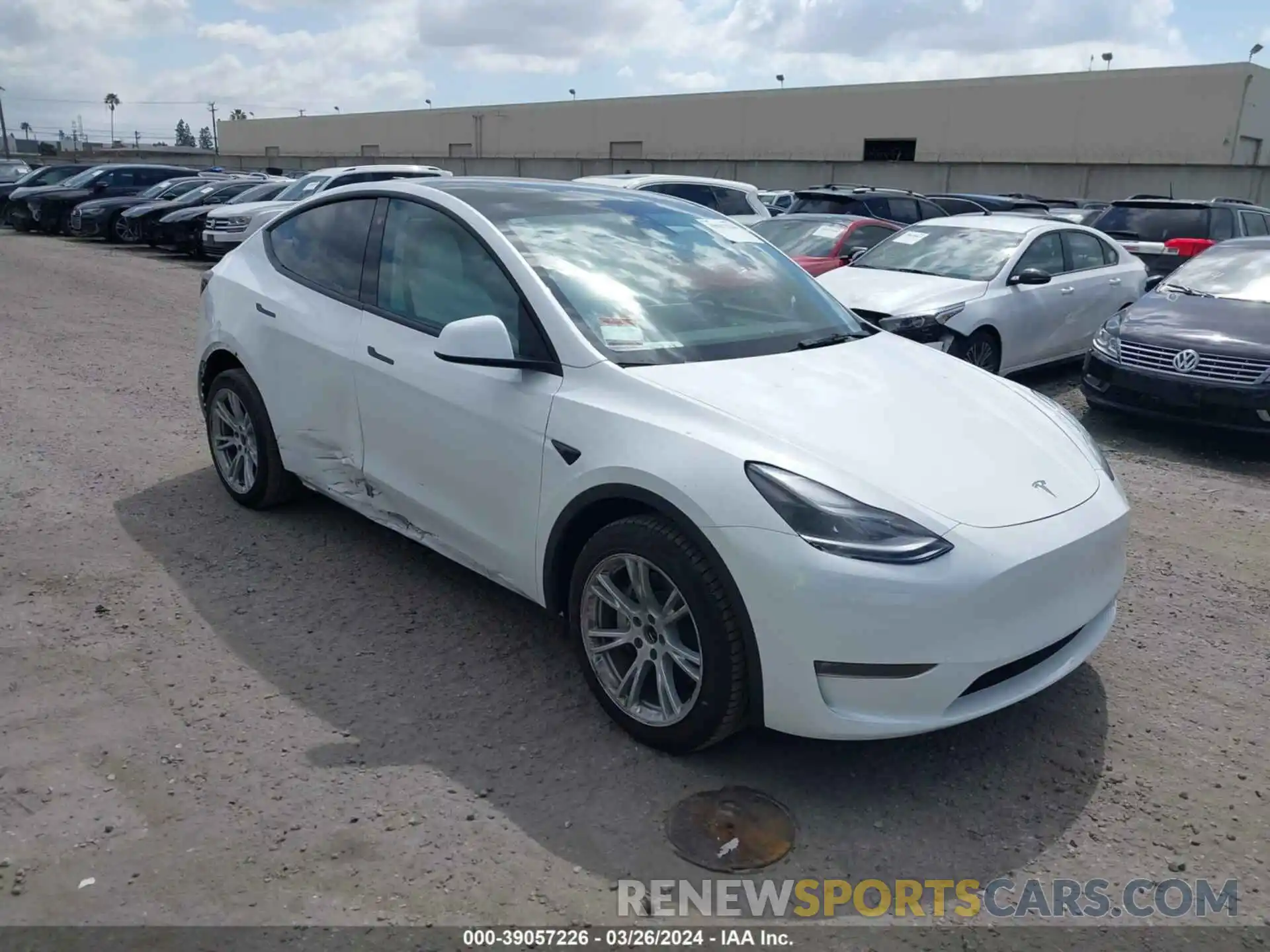 1 Photograph of a damaged car 7SAYGDEE8NF576604 TESLA MODEL Y 2022