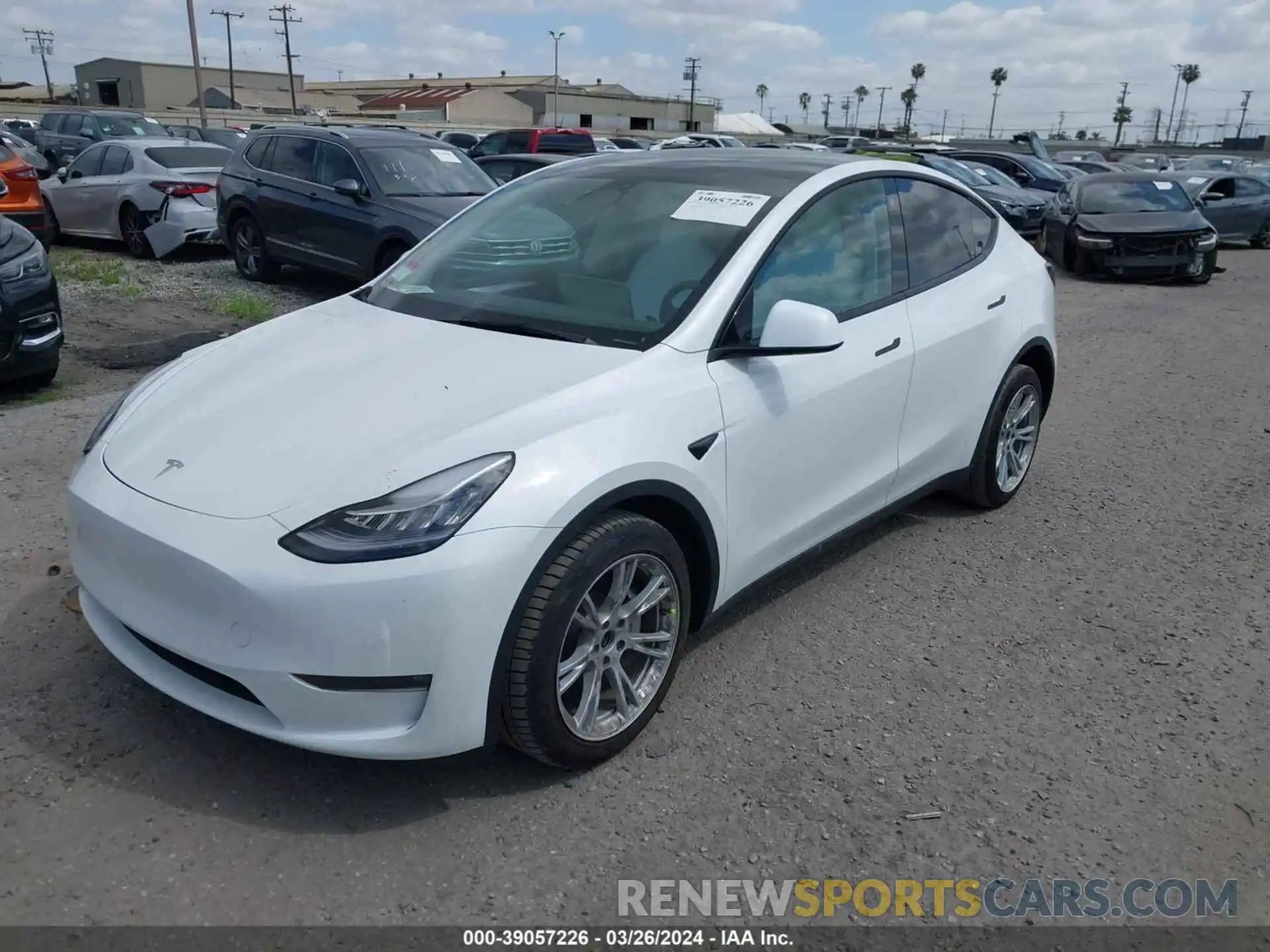 2 Photograph of a damaged car 7SAYGDEE8NF576604 TESLA MODEL Y 2022