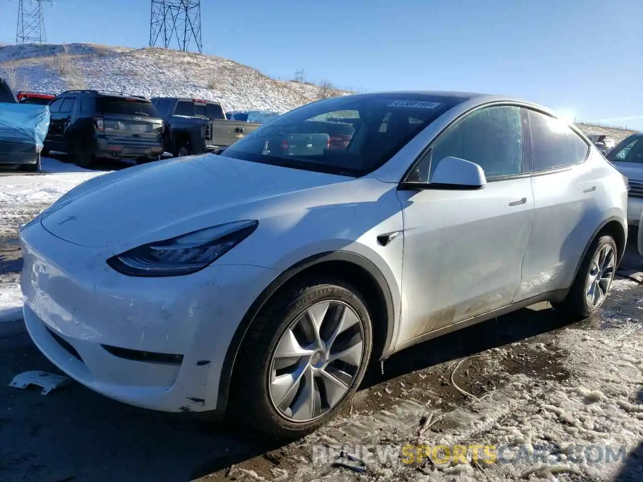 1 Photograph of a damaged car 7SAYGDEE9NA010187 TESLA MODEL Y 2022