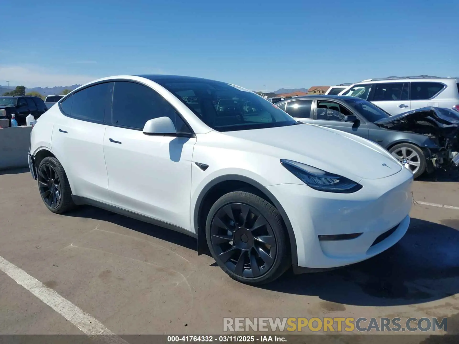 1 Photograph of a damaged car 7SAYGDEE9NA017284 TESLA MODEL Y 2022