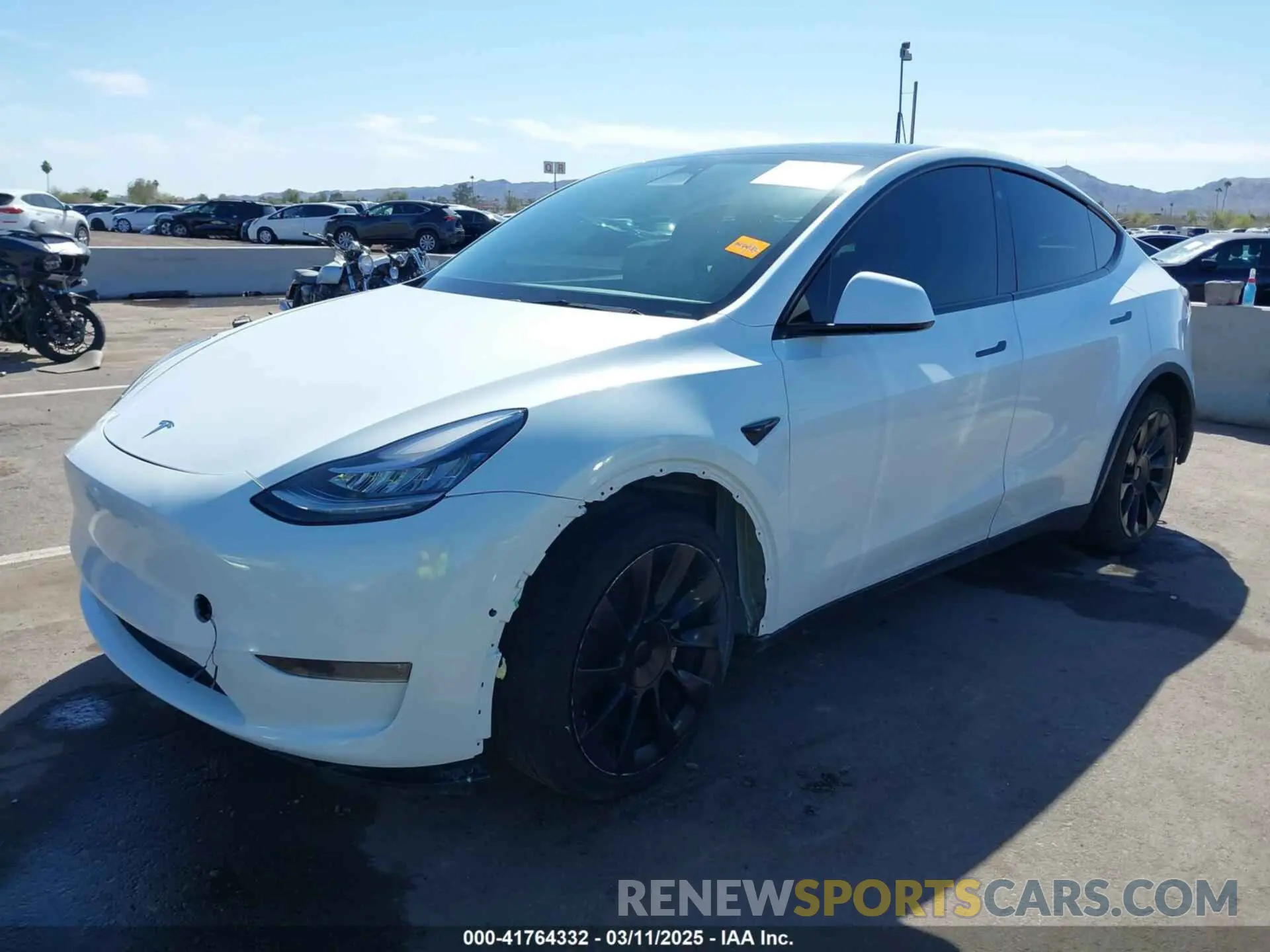 2 Photograph of a damaged car 7SAYGDEE9NA017284 TESLA MODEL Y 2022