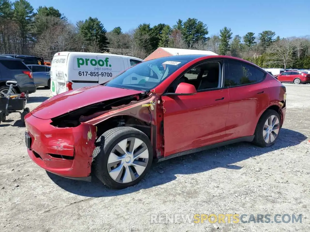 1 Photograph of a damaged car 7SAYGDEE9NA019973 TESLA MODEL Y 2022