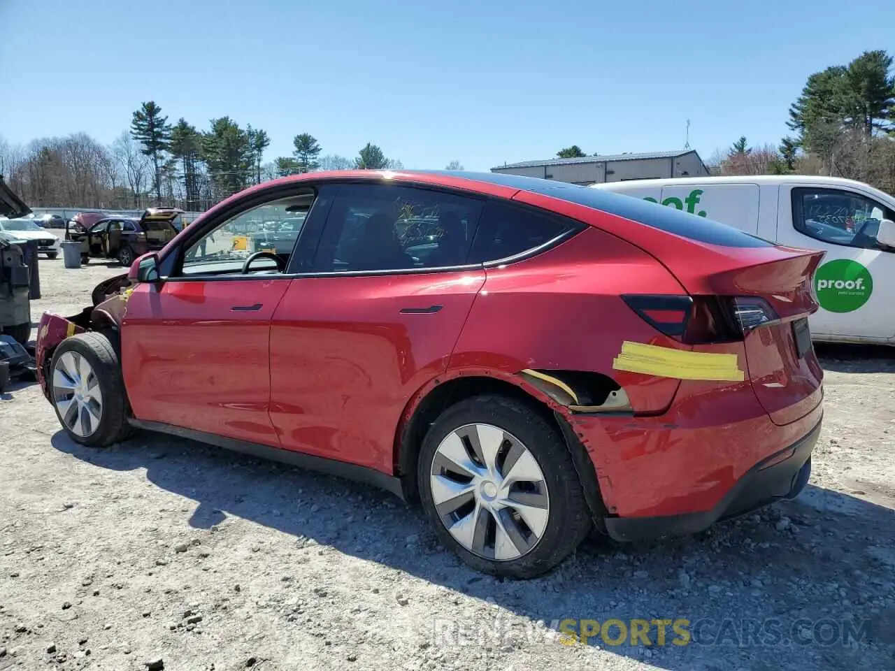 2 Photograph of a damaged car 7SAYGDEE9NA019973 TESLA MODEL Y 2022