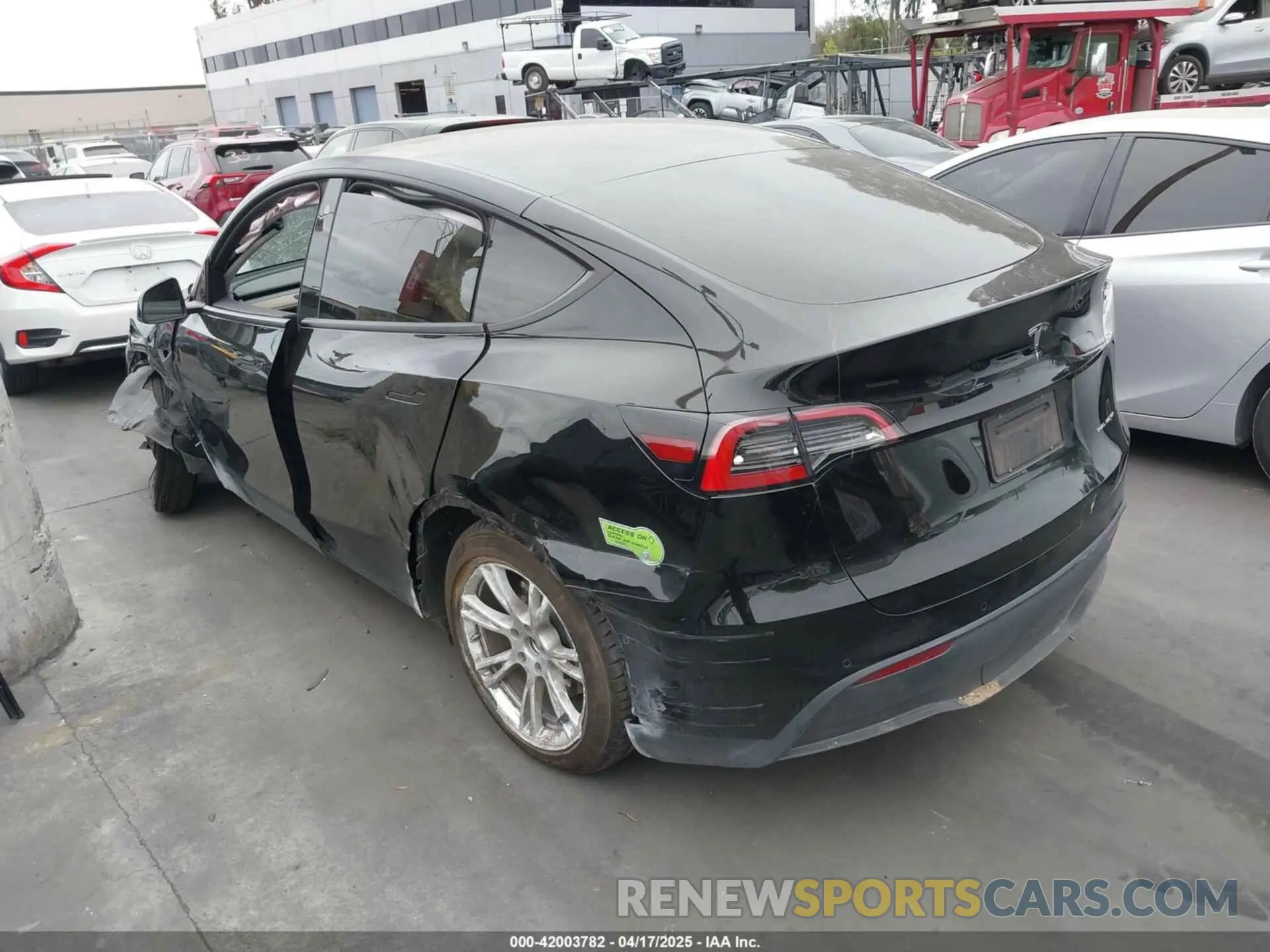 3 Photograph of a damaged car 7SAYGDEE9NA022842 TESLA MODEL Y 2022