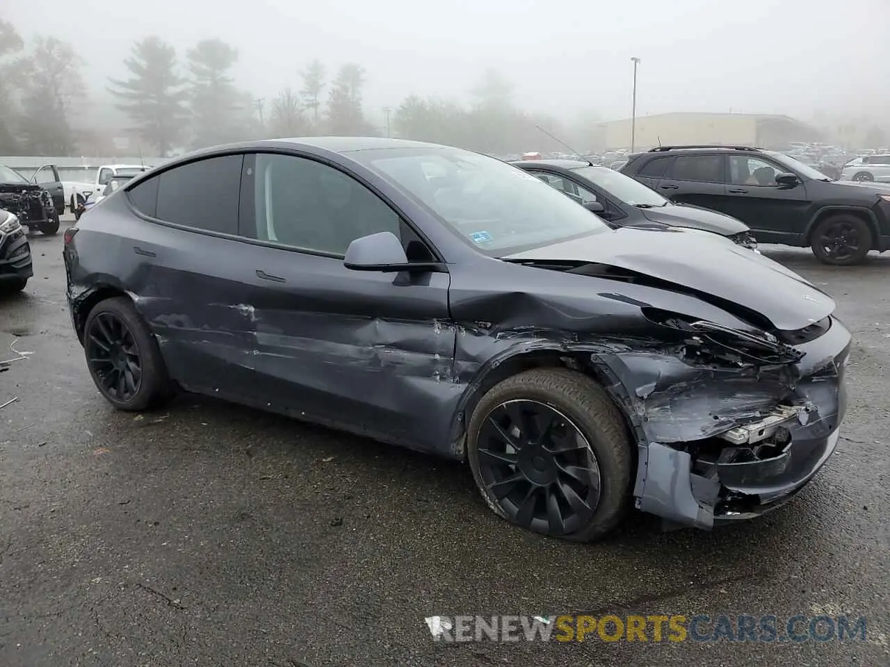 4 Photograph of a damaged car 7SAYGDEE9NF314154 TESLA MODEL Y 2022