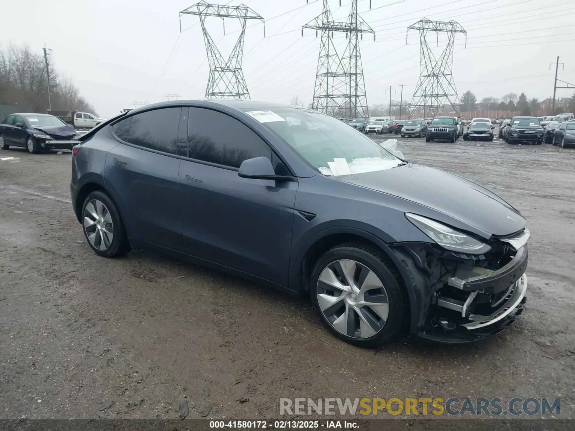 1 Photograph of a damaged car 7SAYGDEE9NF331410 TESLA MODEL Y 2022