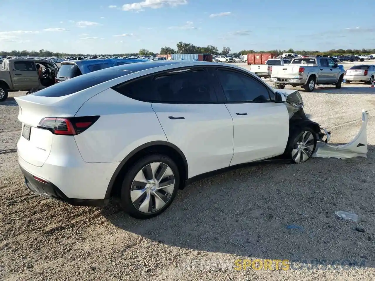 3 Photograph of a damaged car 7SAYGDEE9NF331729 TESLA MODEL Y 2022