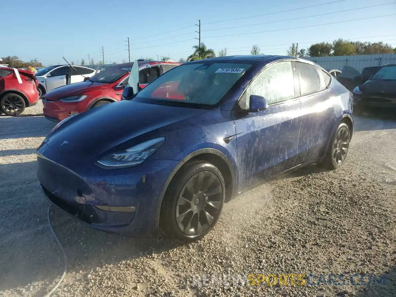 1 Photograph of a damaged car 7SAYGDEE9NF381854 TESLA MODEL Y 2022