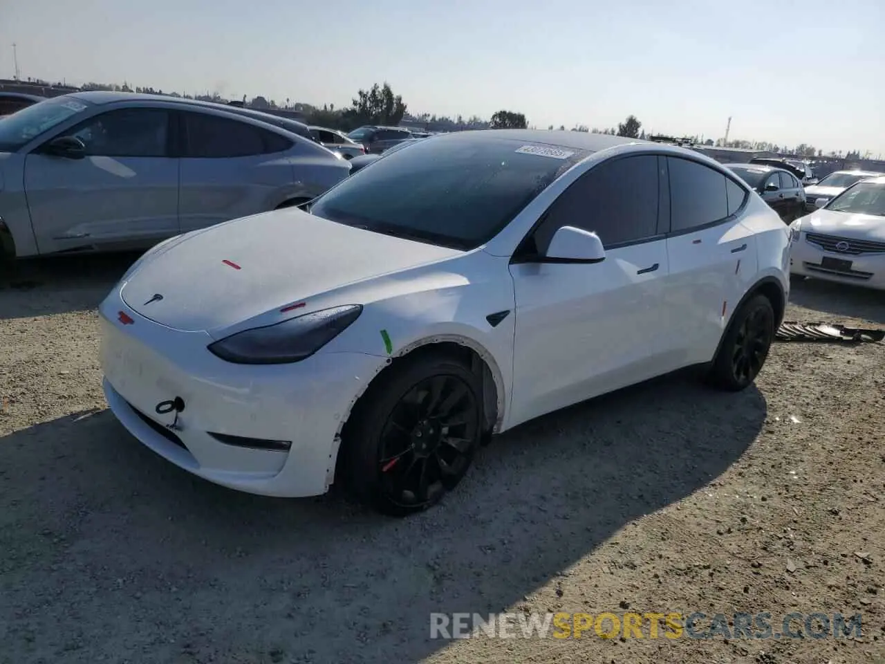 1 Photograph of a damaged car 7SAYGDEE9NF411550 TESLA MODEL Y 2022