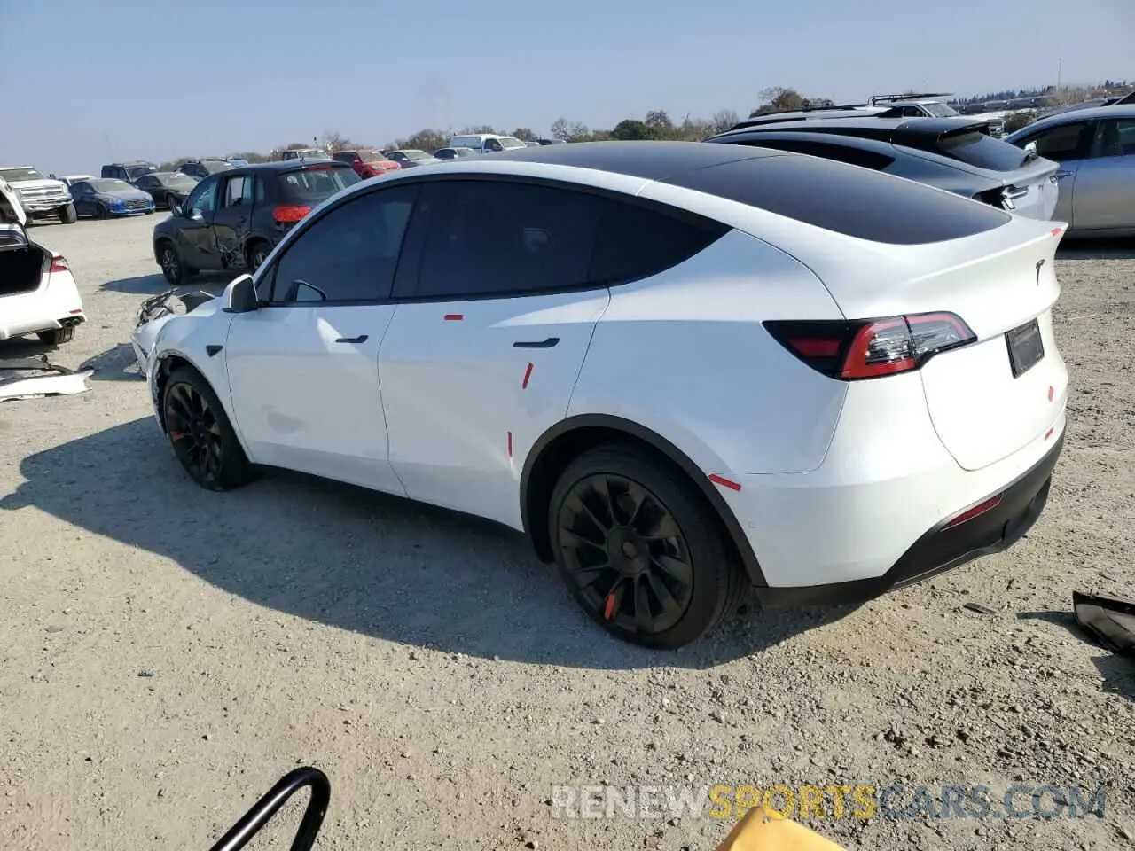 2 Photograph of a damaged car 7SAYGDEE9NF411550 TESLA MODEL Y 2022