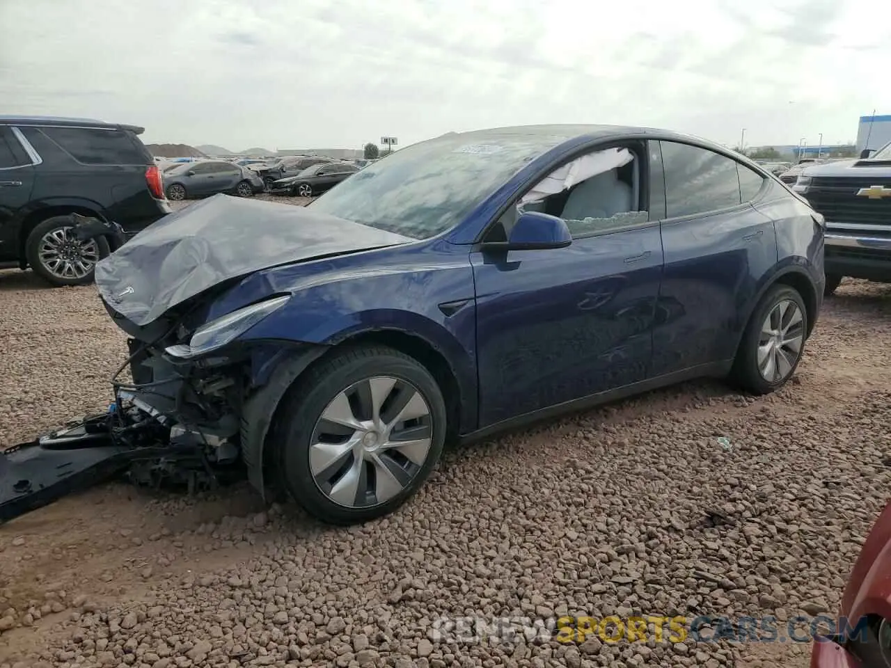 1 Photograph of a damaged car 7SAYGDEE9NF411810 TESLA MODEL Y 2022