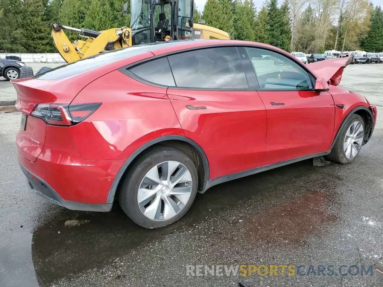 3 Photograph of a damaged car 7SAYGDEE9NF422175 TESLA MODEL Y 2022