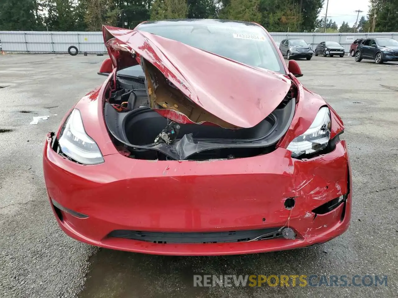 5 Photograph of a damaged car 7SAYGDEE9NF422175 TESLA MODEL Y 2022