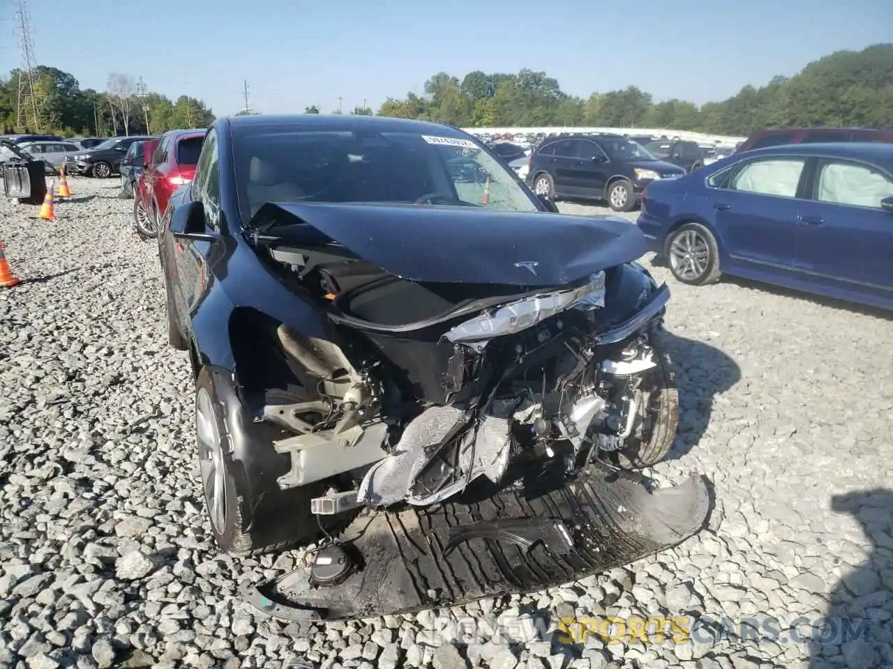 9 Photograph of a damaged car 7SAYGDEE9NF427750 TESLA MODEL Y 2022