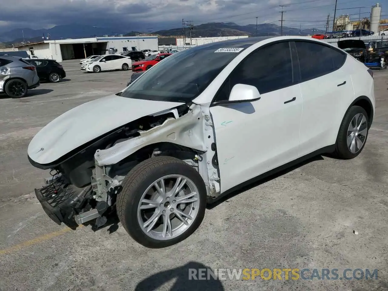 1 Photograph of a damaged car 7SAYGDEE9NF434908 TESLA MODEL Y 2022