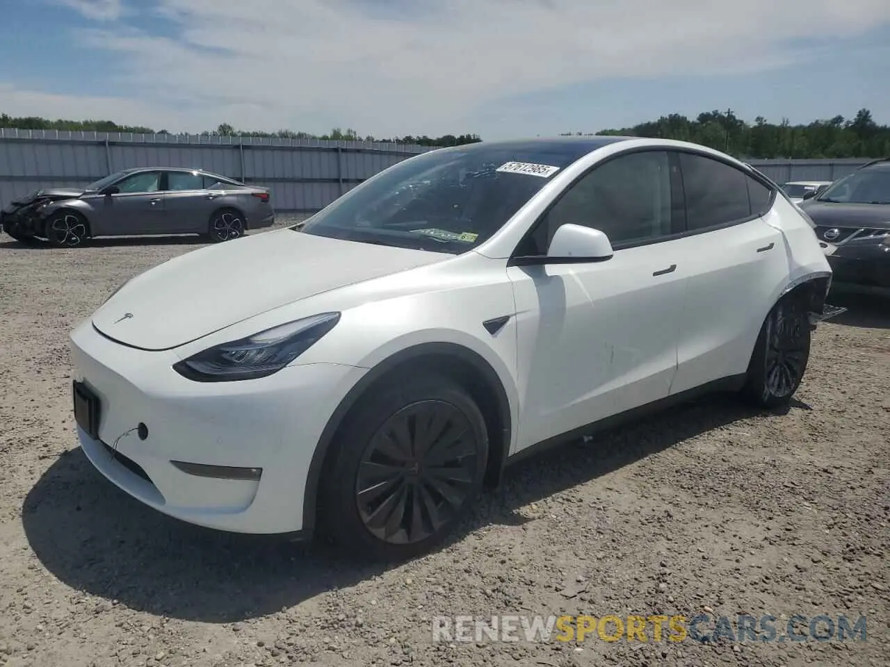 1 Photograph of a damaged car 7SAYGDEE9NF455614 TESLA MODEL Y 2022