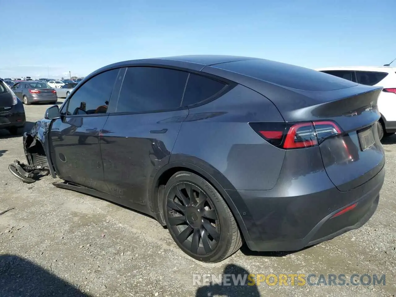 2 Photograph of a damaged car 7SAYGDEE9NF555132 TESLA MODEL Y 2022
