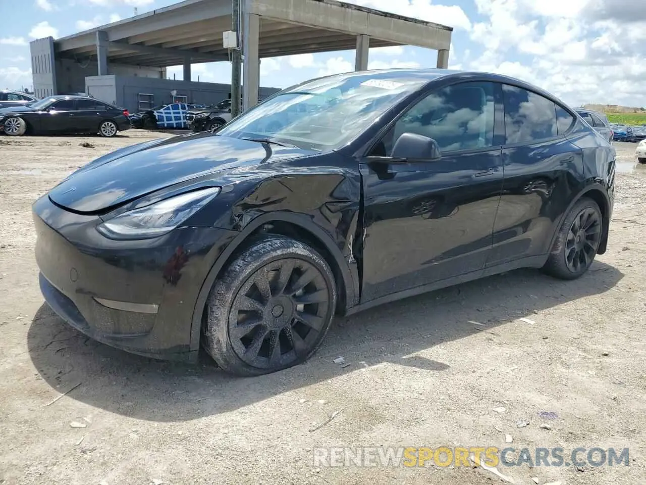 1 Photograph of a damaged car 7SAYGDEEXNA013681 TESLA MODEL Y 2022