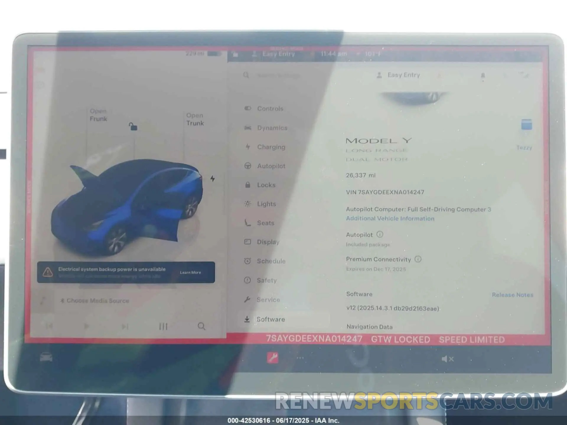 7 Photograph of a damaged car 7SAYGDEEXNA014247 TESLA MODEL Y 2022