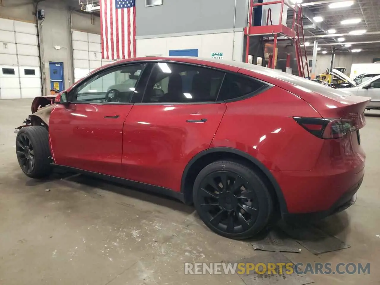 2 Photograph of a damaged car 7SAYGDEEXNA018475 TESLA MODEL Y 2022