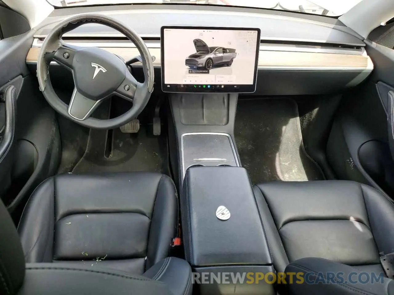 8 Photograph of a damaged car 7SAYGDEEXNF356834 TESLA MODEL Y 2022