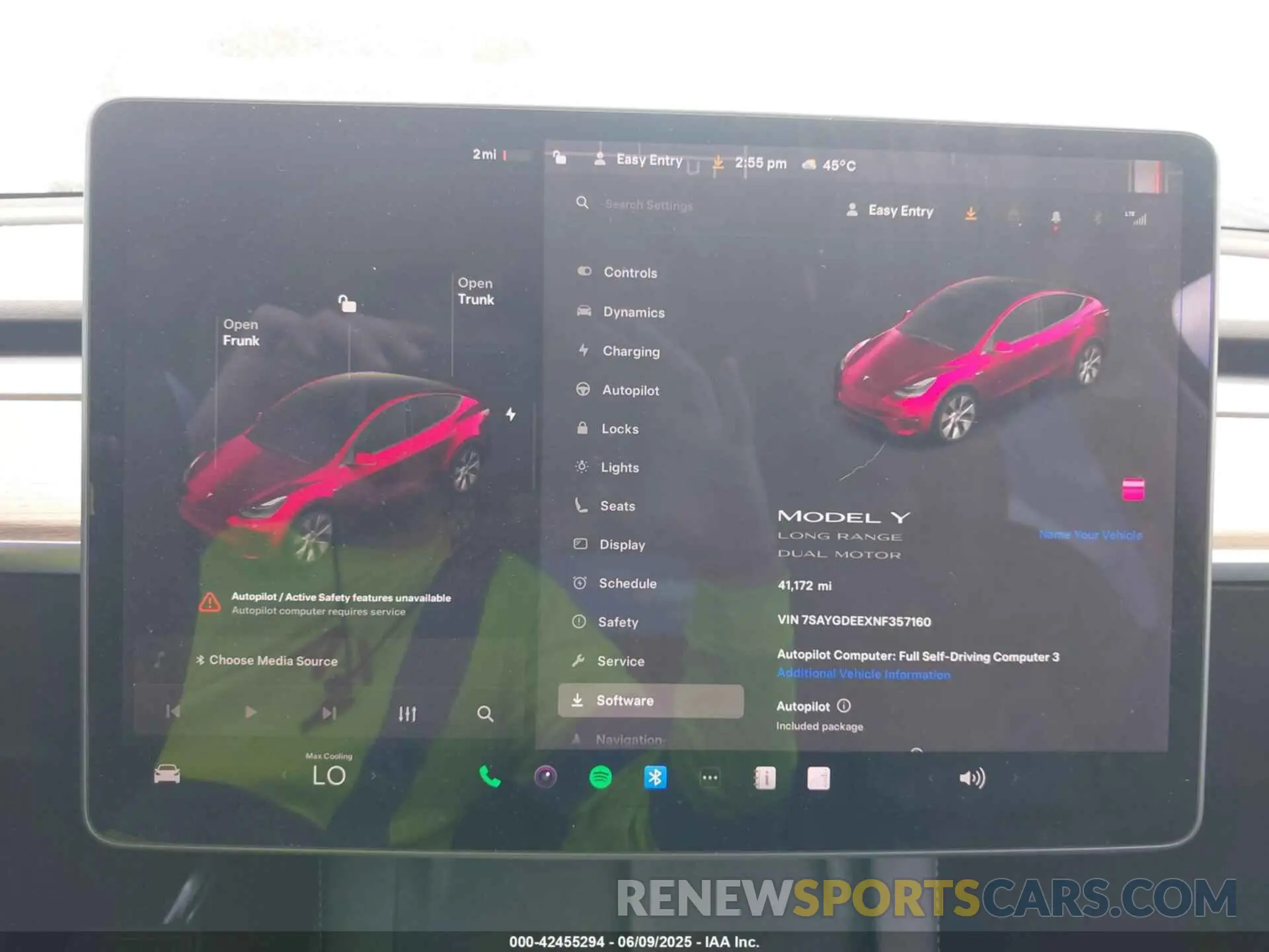 7 Photograph of a damaged car 7SAYGDEEXNF357160 TESLA MODEL Y 2022