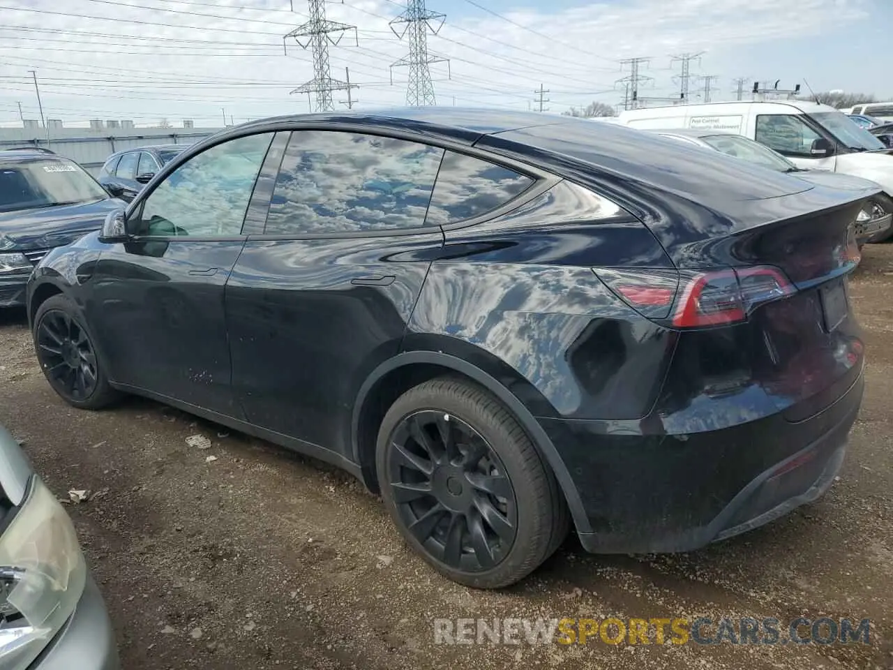 2 Photograph of a damaged car 7SAYGDEEXNF362343 TESLA MODEL Y 2022