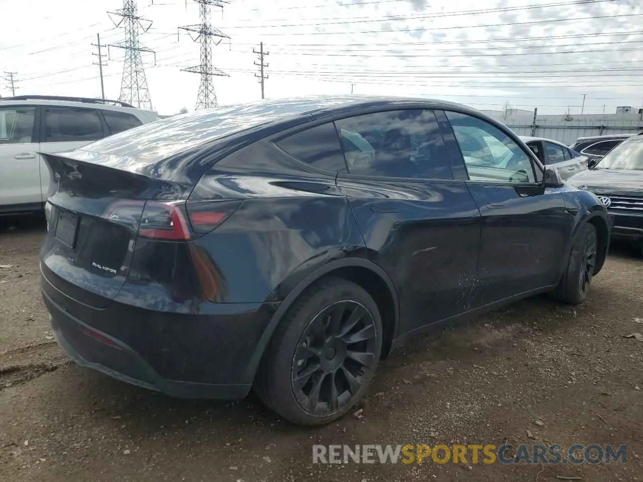 3 Photograph of a damaged car 7SAYGDEEXNF362343 TESLA MODEL Y 2022
