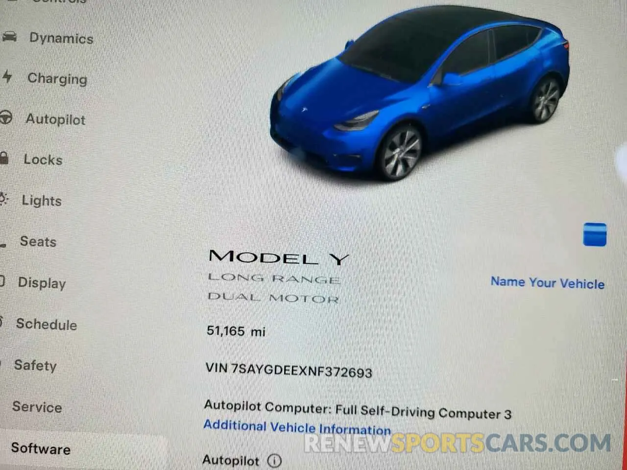 9 Photograph of a damaged car 7SAYGDEEXNF372693 TESLA MODEL Y 2022