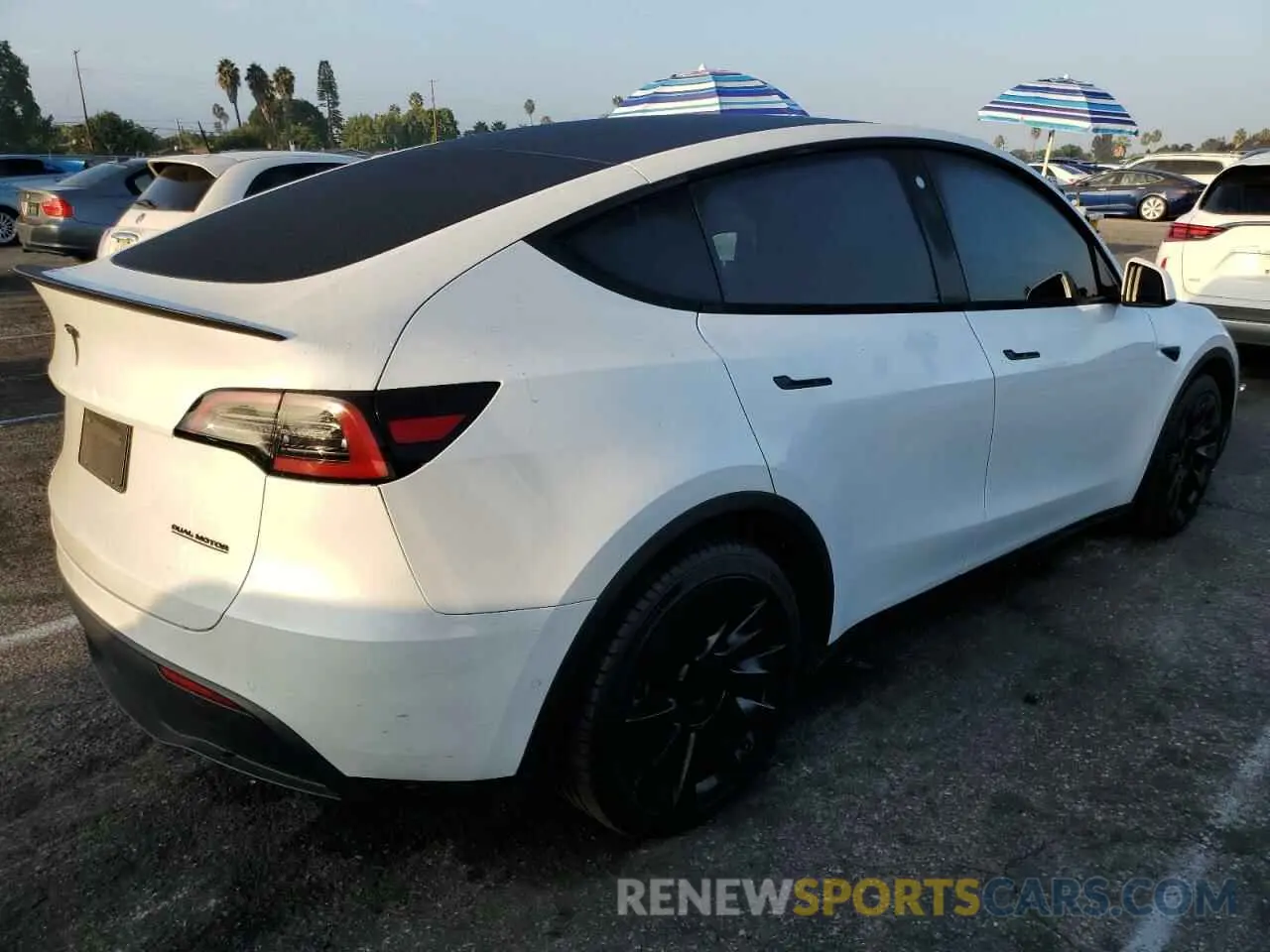 3 Photograph of a damaged car 7SAYGDEEXNF380521 TESLA MODEL Y 2022