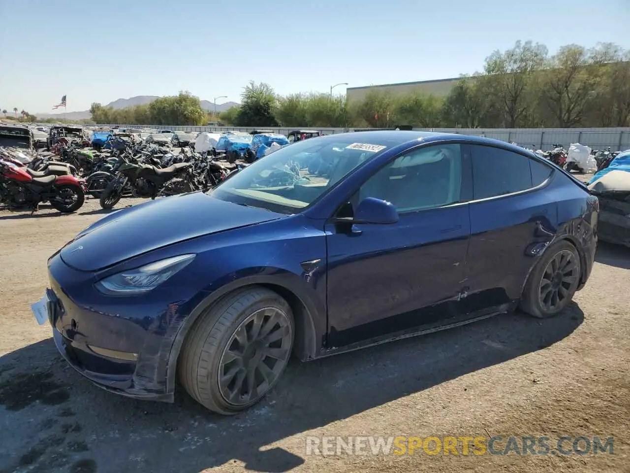 1 Photograph of a damaged car 7SAYGDEEXNF386268 TESLA MODEL Y 2022